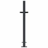 antracit színű, fűmintás acél kerti kapu 100x75 cm