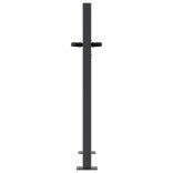 antracit színű, fűmintás acél kerti kapu 100x100 cm