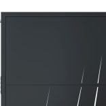 antracit színű, fűmintás acél kerti kapu 100x175 cm