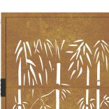 Corten acél, bambusz mintás kerti kapu 100x200 cm