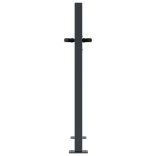 antracit színű acél kerti kapu 100x75 cm, négyzet alakú kivitelben