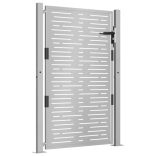 Corten acél kerti kapu 100x150 cm, négyzet alakú kivitelben