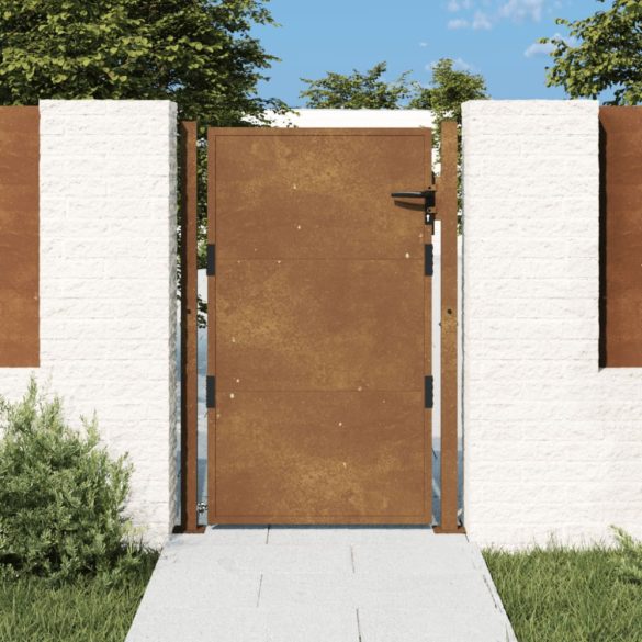 corten acél kerti kapu 105 x 130 cm