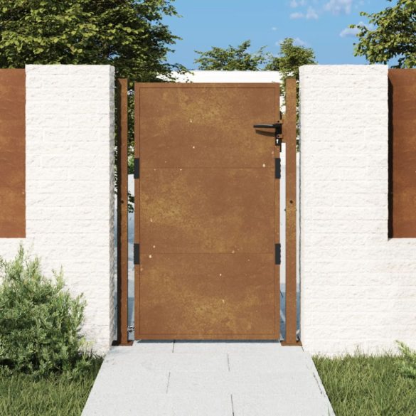 corten acél kerti kapu 105 x 155 cm