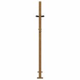 Corten acél kertkapu 100x150 cm, fa mintázatú