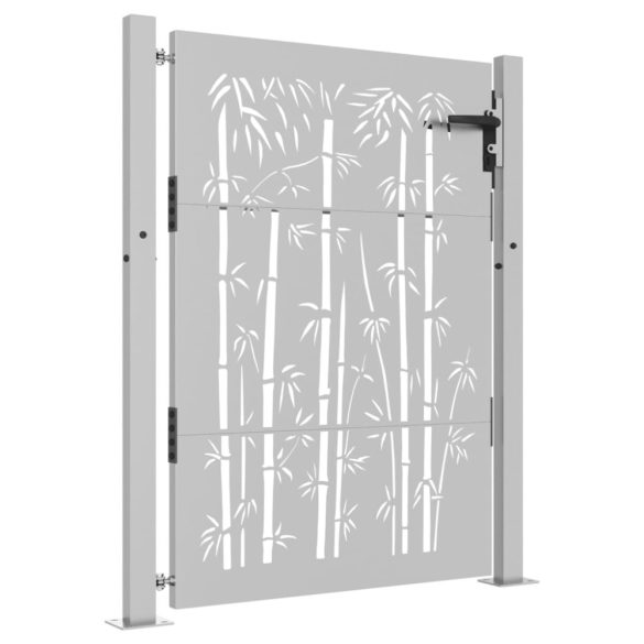 Corten acél, bambusz mintás kerti kapu 100x150 cm
