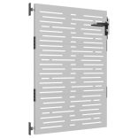 négyszögmintás corten acél kerti kapu 85 x 150 cm