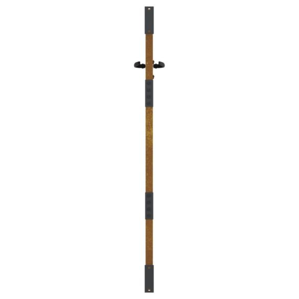 négyszögmintás corten acél kerti kapu 85 x 150 cm