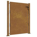 Corten acél kerti kapu 100x125 cm