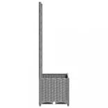 világosszürke PP rácsos kerti ültetőláda 40 x 40 x 136 cm