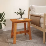 téglalap alakú tömör akácfa ülőke 45 x 29 x 45 cm