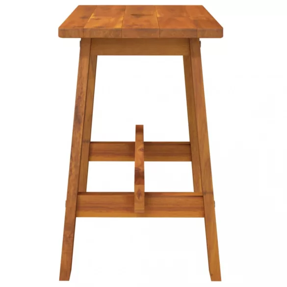 téglalap alakú tömör akácfa ülőke 45 x 29 x 45 cm