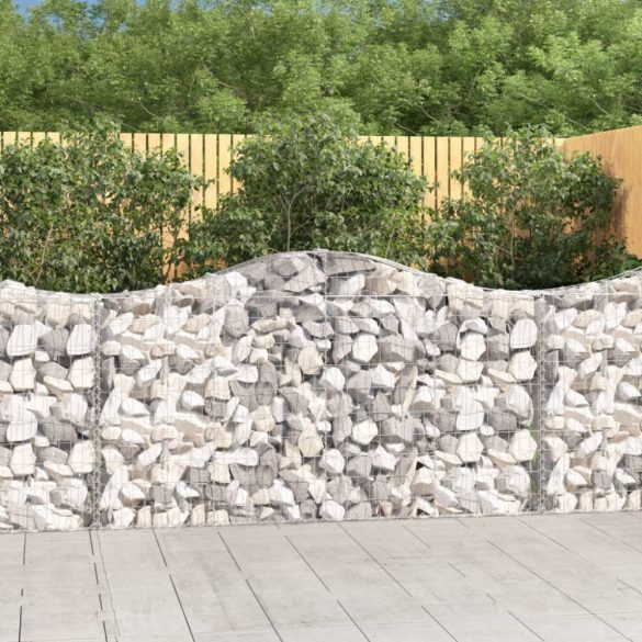 íves horganyzott vas gabion kosár 200x30x100/120 cm