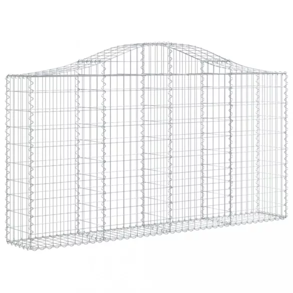 íves horganyzott vas gabion kosár 200x30x100/120 cm
