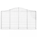 íves horganyzott vas gabion kosár 200x30x100/120 cm