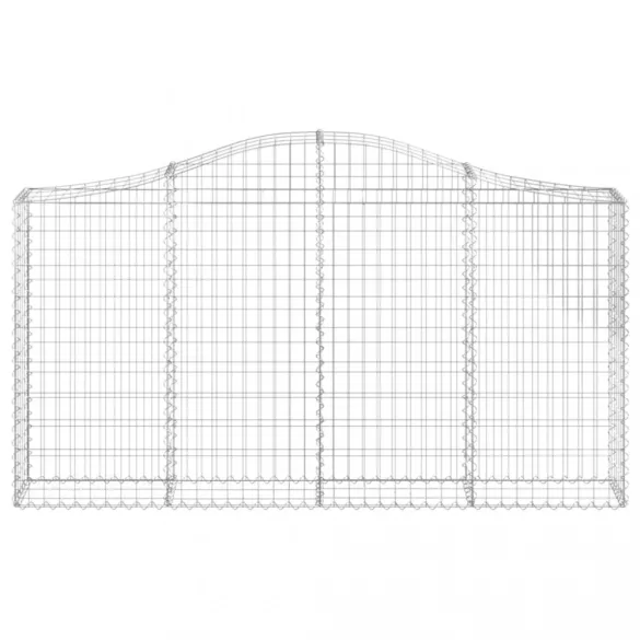 íves horganyzott vas gabion kosár 200x30x100/120 cm