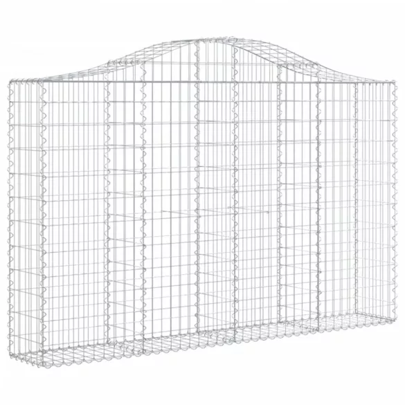 íves horganyzott vas gabion kosár 200x30x120/140 cm