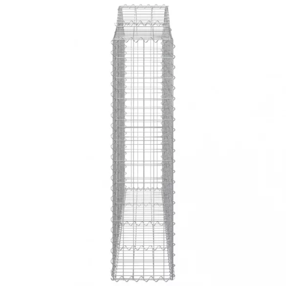íves horganyzott vas gabion kosár 200x30x120/140 cm