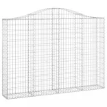 íves horganyzott vas gabion kosár 200x30x140/160 cm