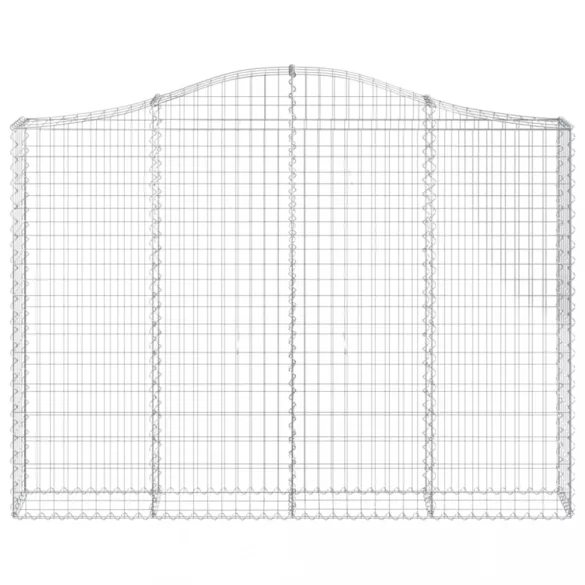 íves horganyzott vas gabion kosár 200x30x140/160 cm