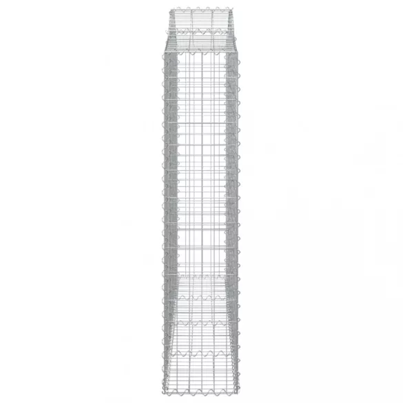 íves horganyzott vas gabion kosár 200x30x140/160 cm