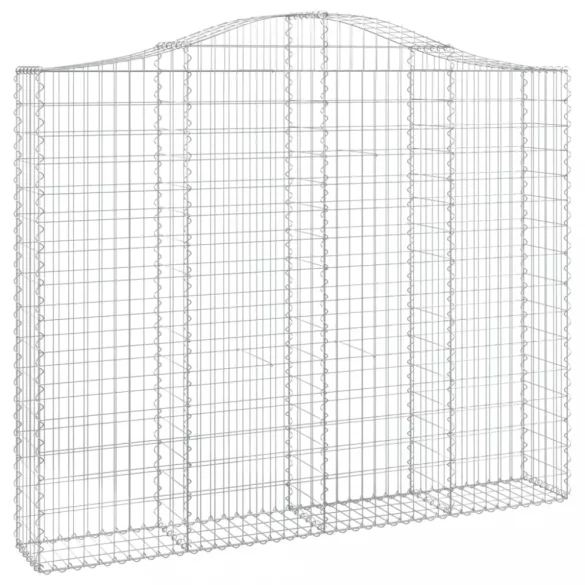 íves horganyzott vas gabion kosár 200x30x160/180 cm