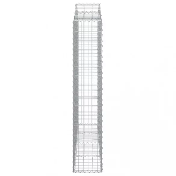íves horganyzott vas gabion kosár 200x30x160/180 cm