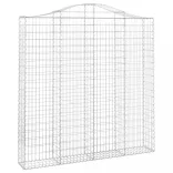 íves horganyzott vas gabion kosár 200x30x200/220 cm