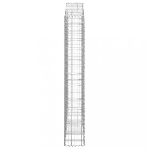 íves horganyzott vas gabion kosár 200x30x200/220 cm