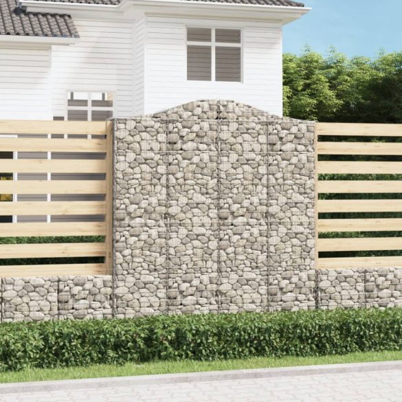 íves horganyzott vas gabion kosár 200x30x220/240 cm