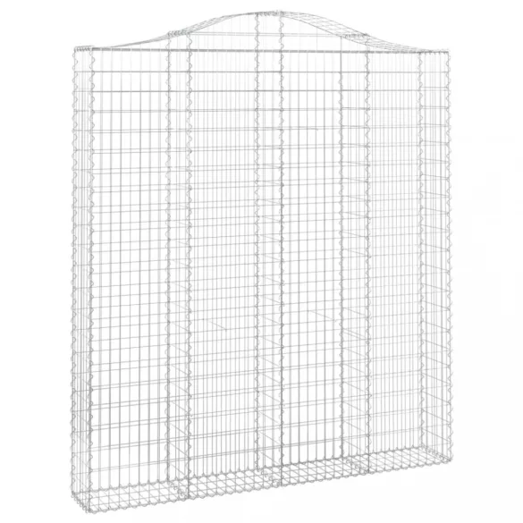 íves horganyzott vas gabion kosár 200x30x220/240 cm