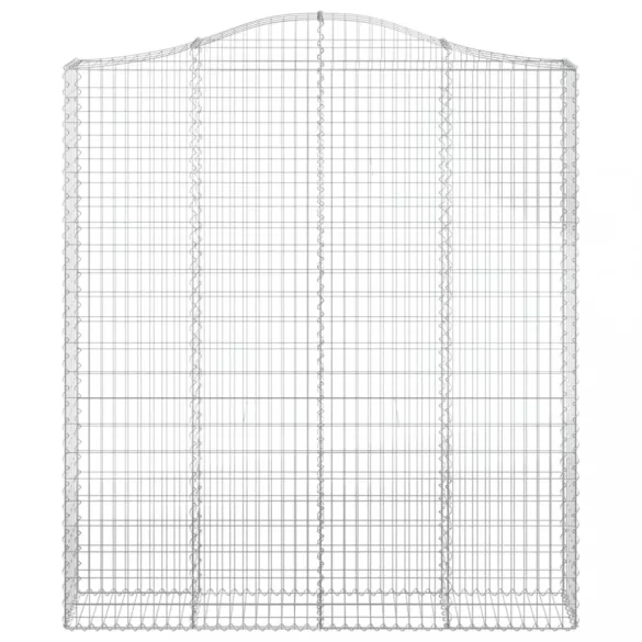 íves horganyzott vas gabion kosár 200x30x220/240 cm