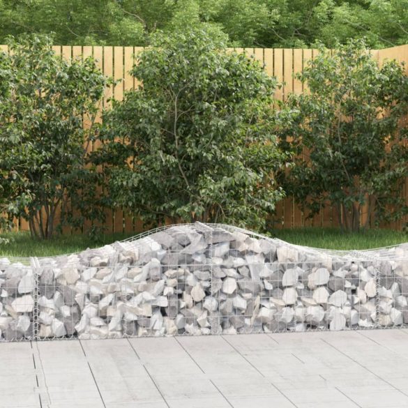 íves horganyzott vas gabion kosár 200x50x40/60 cm