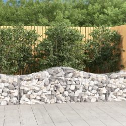 íves horganyzott vas gabion kosár 200x50x60/80 cm