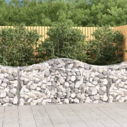 íves horganyzott vas gabion kosár 200x50x80/100 cm