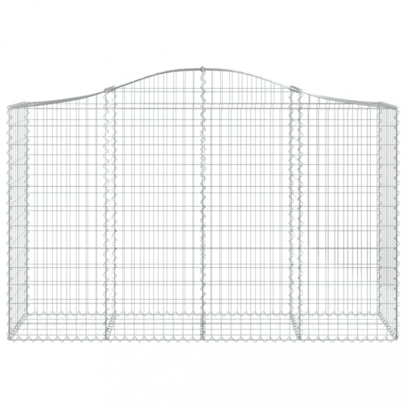 íves horganyzott vas gabion kosár 200x50x120/140 cm