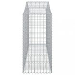íves horganyzott vas gabion kosár 200x50x120/140 cm