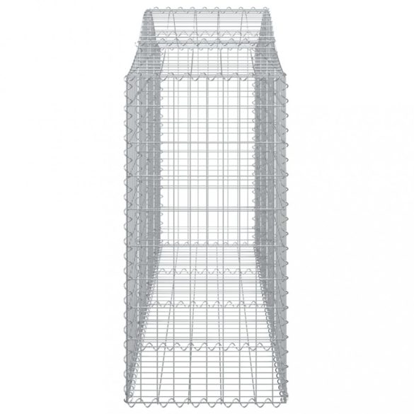 íves horganyzott vas gabion kosár 200x50x120/140 cm