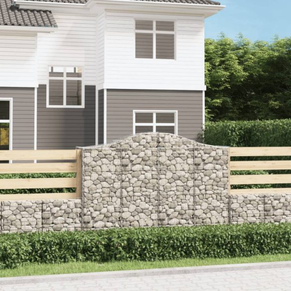 íves horganyzott vas gabion kosár 200x50x140/160 cm