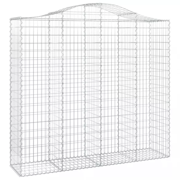 íves horganyzott vas gabion kosár 200x50x180/200 cm