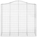 íves horganyzott vas gabion kosár 200x50x180/200 cm