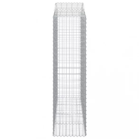 íves horganyzott vas gabion kosár 200x50x180/200 cm