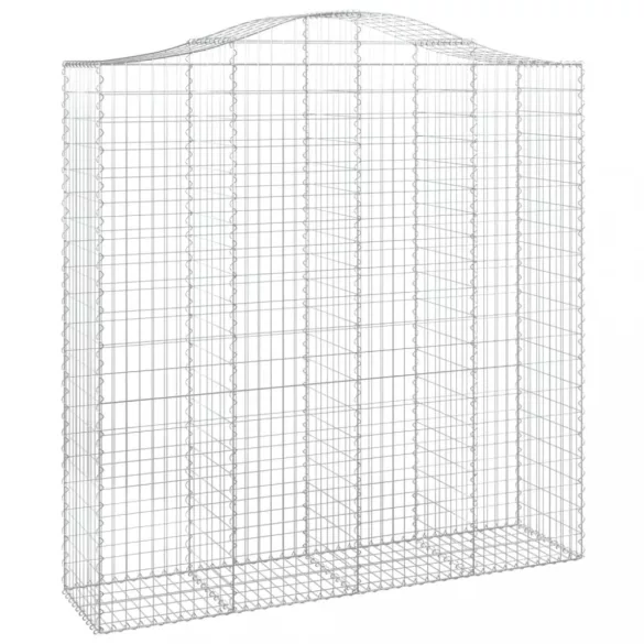 íves horganyzott vas gabion kosár 200x50x200/220 cm