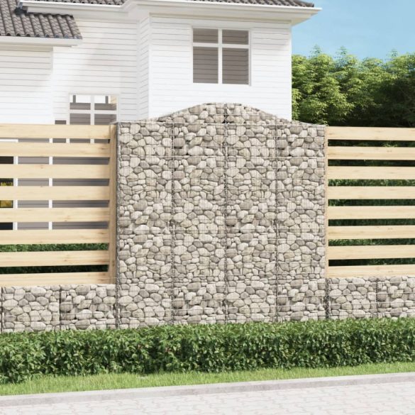 íves horganyzott vas gabion kosár 200x50x220/240 cm