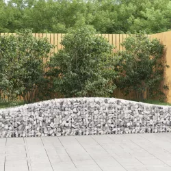 íves horganyzott vas gabion kosár 400x30x40/60 cm