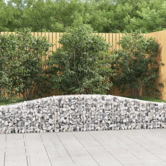 íves horganyzott vas gabion kosár 400x30x40/60 cm