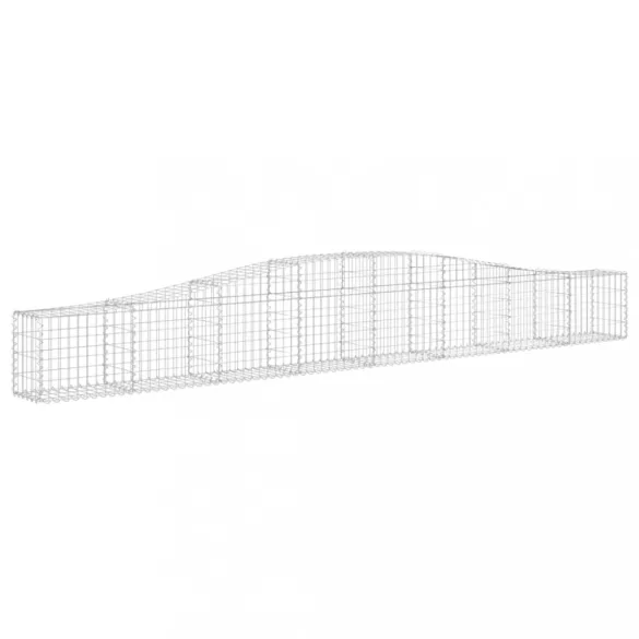 íves horganyzott vas gabion kosár 400x30x40/60 cm