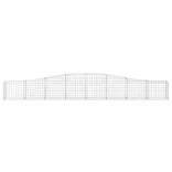 íves horganyzott vas gabion kosár 400x30x40/60 cm