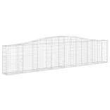 íves horganyzott vas gabion kosár 400x30x80/100 cm