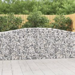 íves horganyzott vas gabion kosár 400x30x100/120 cm